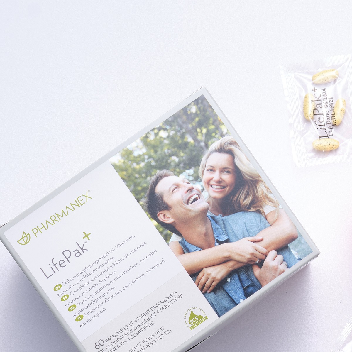 Pharmanex LifePak+ (60 Beutel mit je 4 Tabletten) - Premium-Hautpflege