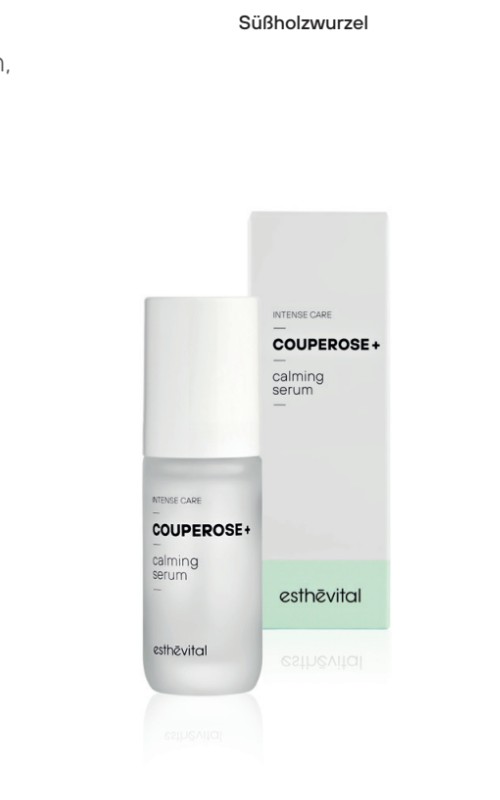 COUPEROSE+ calming serum — Verpackung