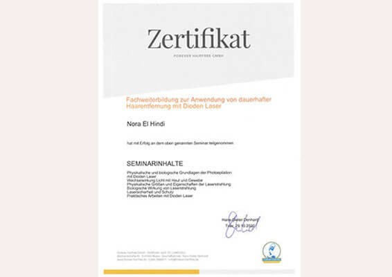 Beauty-Studio Trier – Behandlungsplatz Nora El Hindi