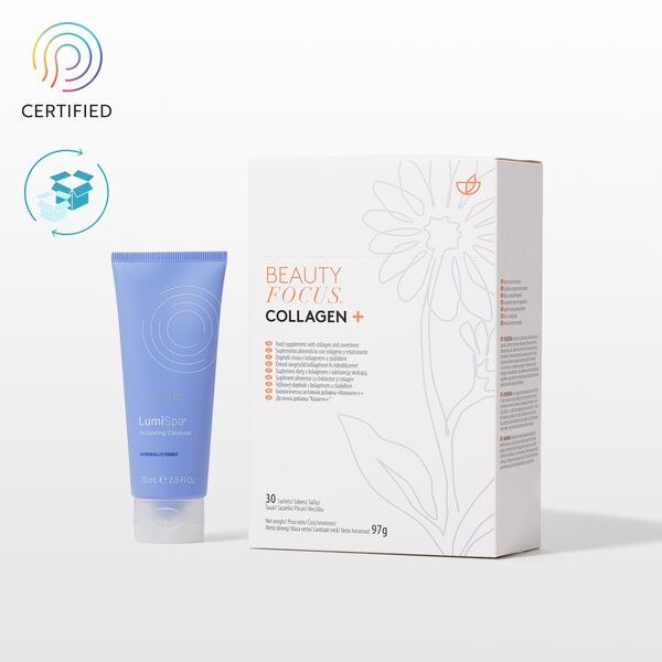 Beauty Focus Collagen+ und ageLOC LumiSpa Activating Face Cleanser - Premium-Hautpflege