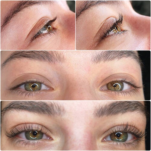 Wimpernlifting Ergebnis &ndash; voluminöse, geschwungene Wimpern