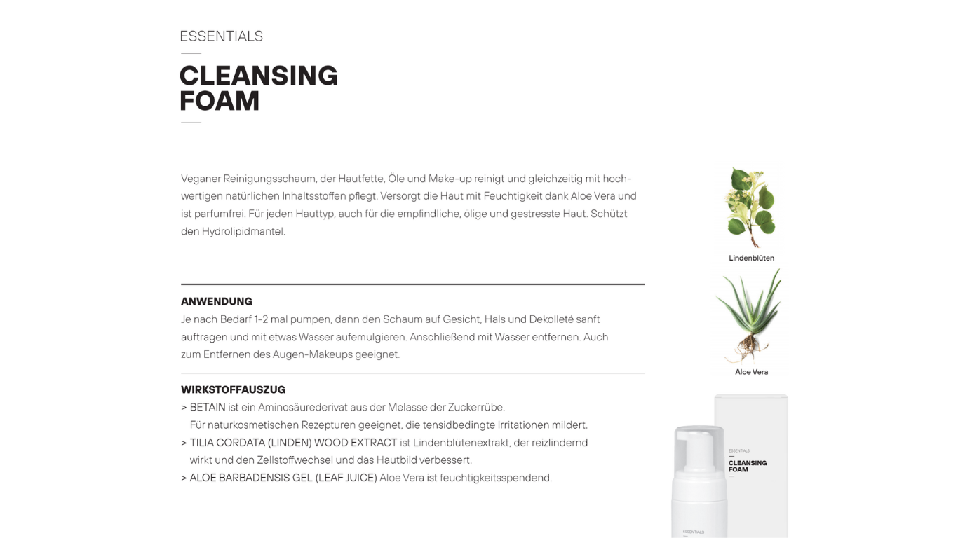 Esthevital Essentials und Intense Care Produktlinien