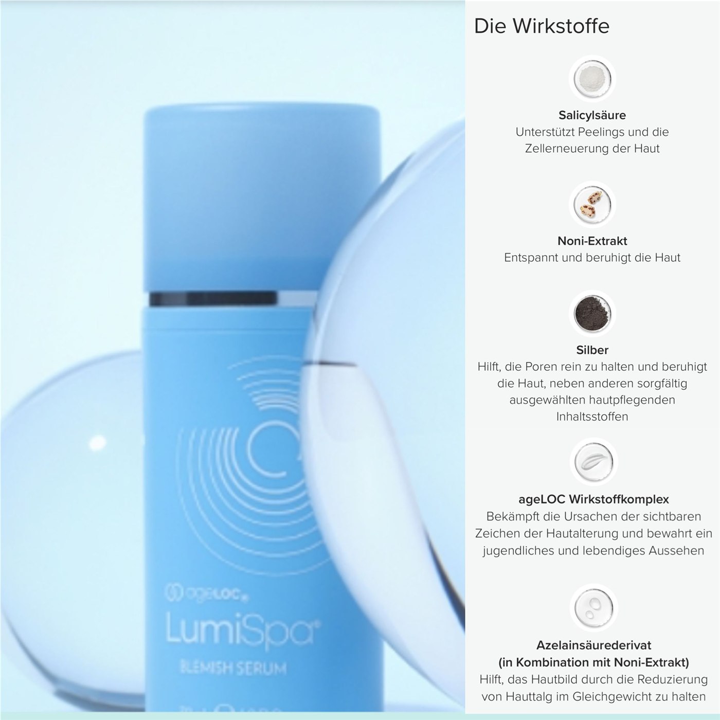 ageLOC LumiSpa Blemish Serum - Wirkstoffe und Vorteile