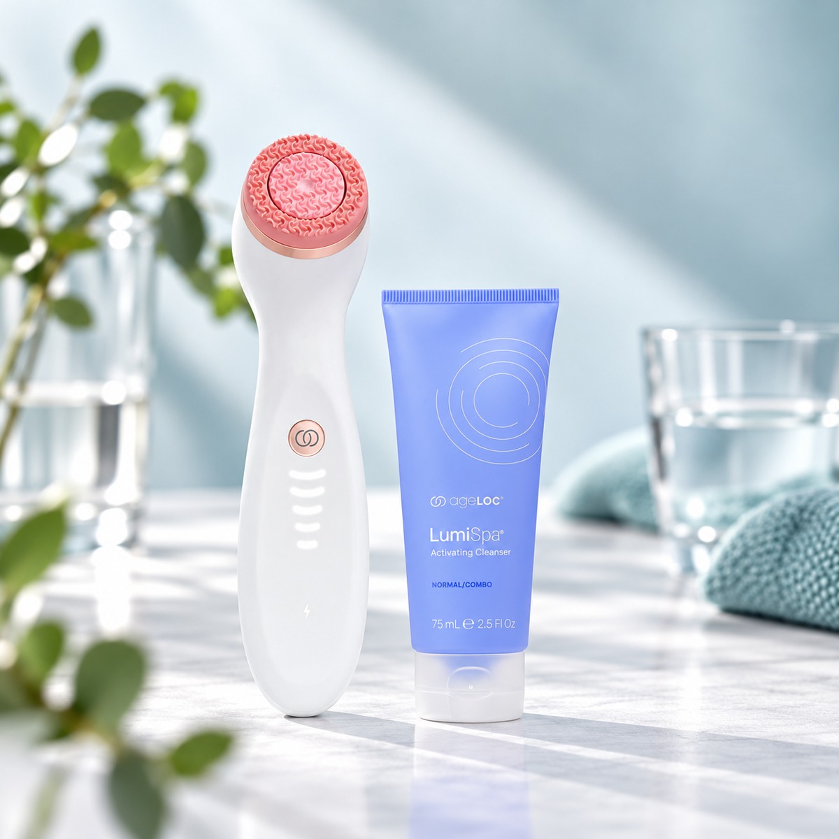 ageLOC LumiSpa iO Rose Gold Cleansing Kit – normale bis Mischhaut - Premium-Hautpflege